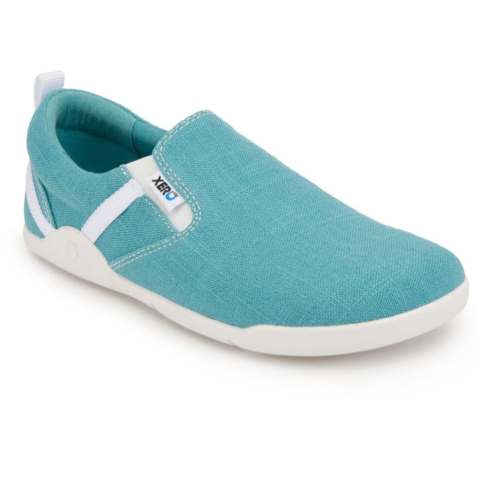NEW Xero Shoes Women's 9 Aptos Hemp Canvas Barefoot Slip-Ons Porcelain Blue